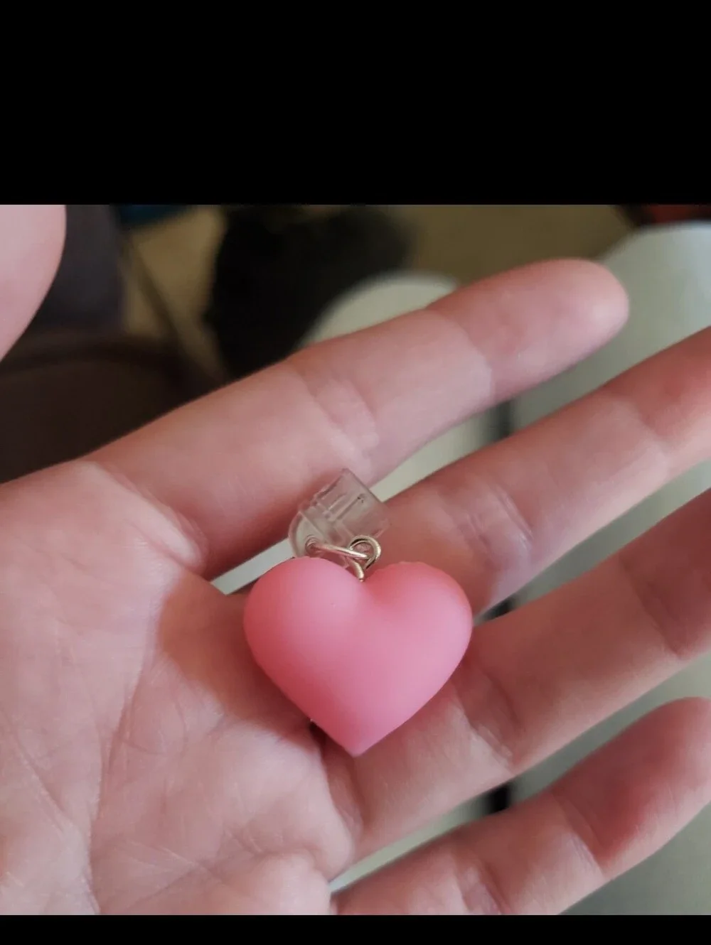 Pink Heart Phone Plug
